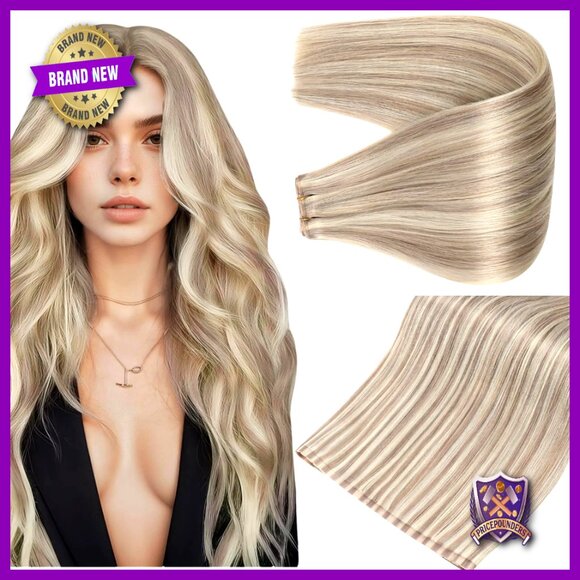 16 Inch Human Hair Extensions 80g Double-Sided Weft Remy Hair